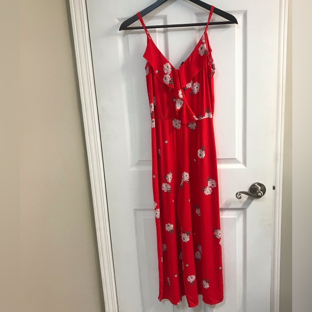 Divided by H&M Red Floral Jumper.  Size 4